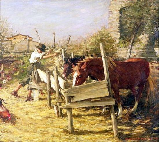 Henry Herbert La Thangue Appian Way Sweden oil painting art